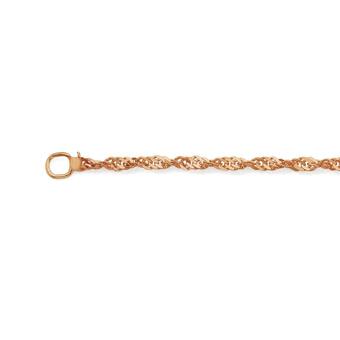 Angus & Coote 9ct Rose Gold 45cm Solid Singapore Chain offer