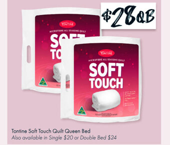 The Reject Shop Tontine Soft Touch Quilt Queen Bed offer