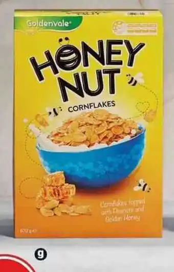 ALDI Goldenvale Honey Nut Cornflakes 670g offer