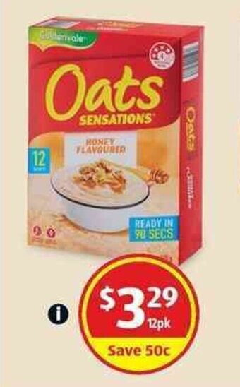 ALDI Goldenvale Oats Sensations 12pk/420g offer