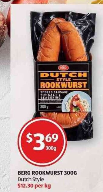 ALDI Berg Rookwurst 300g offer