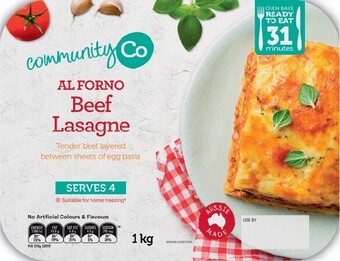 IGA Community Co Italian Ready Meals 1-1.2kg Selected Varieties offer
