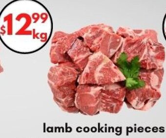 Lamb cooking pieces