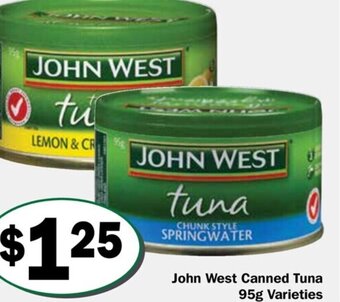 John West Canned Tuna 95g Varieties