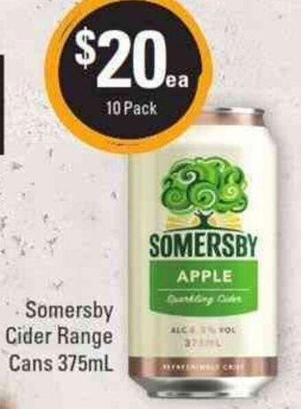 Cellarbrations Somersby Cider Range Cans 375ml offer