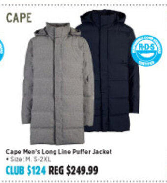 Anaconda Cape Men's Long Line Puffer Jacket offer