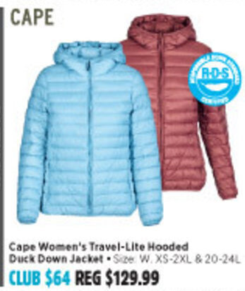Travel-Lite Hooded Duck Down Jacket 
