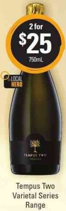 Cellarbrations Tempus Two Varietal Series Range 750ml offer