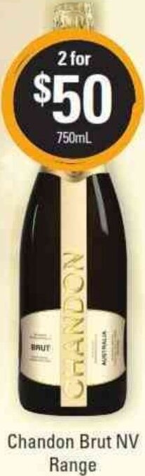 Cellarbrations Chandon Brut NV Range 750ml offer