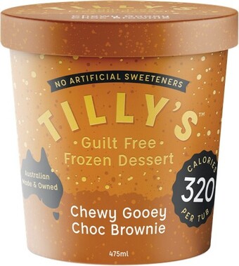 Woolworths Tilly’s Frozen Dessert 475ml – From the Freezer offer