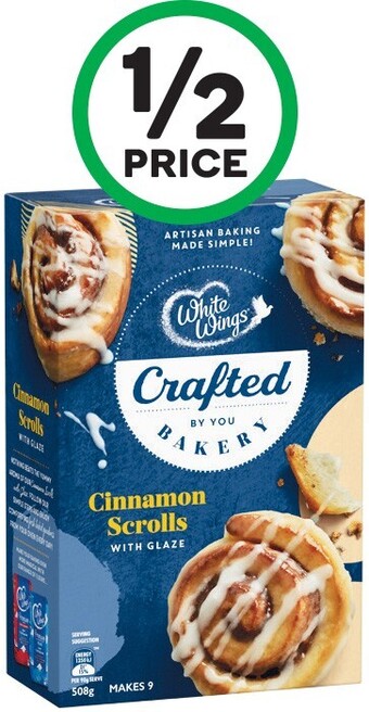 Woolworths White Wings Crafted Range 230-508g offer