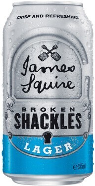 Woolworths James Squire Broken Shackles Lager Cans 15x375ml offer