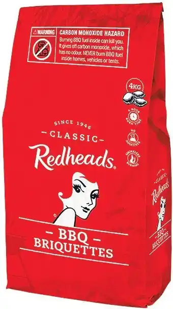 Woolworths Redheads BBQ Charcoal 4 kg offer