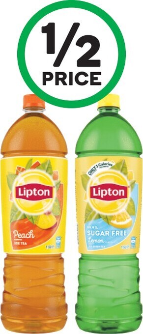 Woolworths Lipton Ice Tea Varieties 1.5 Litre offer
