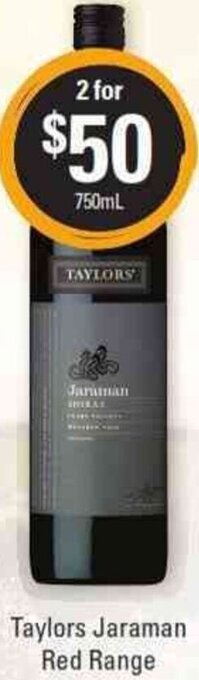 Taylors Jaraman Red Range 750ml