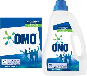 Coles Omo Laundry Liquid 2 Litre or Powder 2kg offer