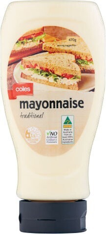 Coles Coles Traditional Mayonnaise 470g offer