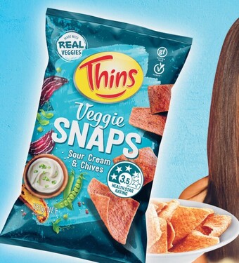 Coles Thins Veggie Snaps 120g offer