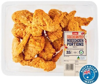 Coles Coles RSPCA Approved Chicken Mixed Portions Southern Fried offer