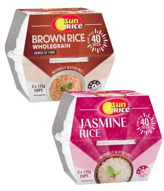 Coles Sunrice Microwaveable Rice Cup or Pouch 240g-250g offer