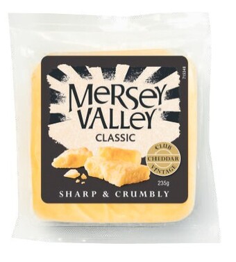 Coles Mersey Valley Cheddar Cheese 235g offer