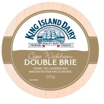 Coles King Island Cape Wickham Double Brie 200g offer