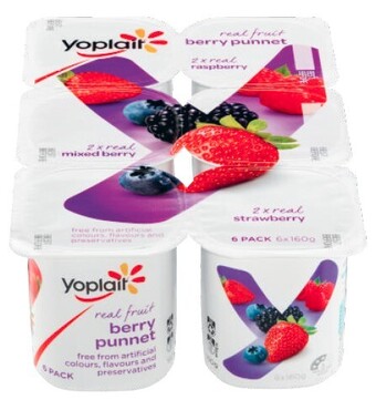 Coles Yoplait Yoghurt 6x160g offer