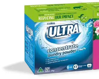 Coles Coles Concentrate Laundry Powder 2kg offer