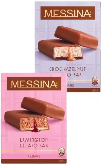 Coles Messina Gelato Bars 400mL offer