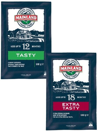 Coles Mainland Cheese Block 400g-500g offer