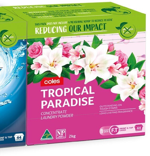 Coles Tropical Paradise Laundry Powder 2kg offer at Coles