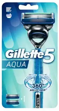 Coles Gillette Aqua 5 Razor Kit & 2 Blades 1 Pack offer