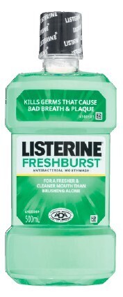 Coles Listerine Freshburst Mouthwash 500mL offer