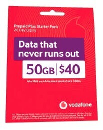 Coles Vodafone $40 Starter Pack offer