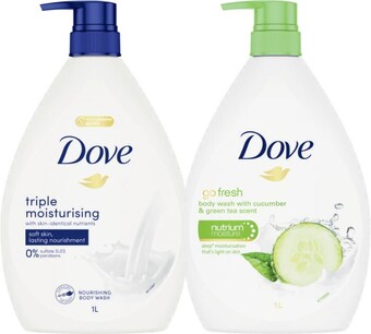 Coles Dove Body Wash 1 Litre offer