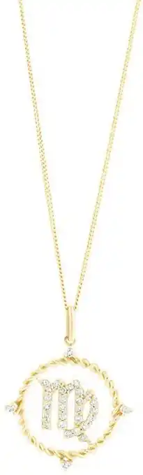 Michael Hill Virgo Zodiac Pendant with 0.20 Carat TW of Diamonds in 10kt Yellow Gold offer