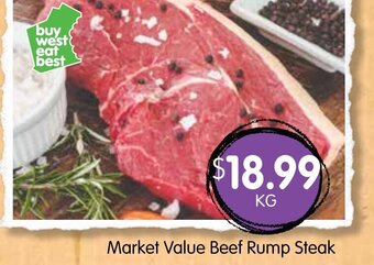 Market Value Beef Rump Steak