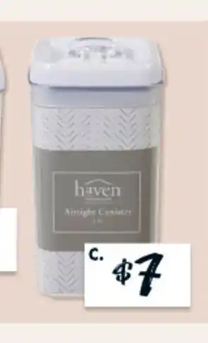The Reject Shop Airtight Canister 2.3L offer