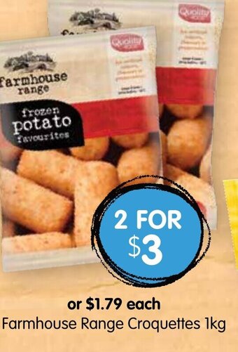Spudshed Farmhouse Range Croquettes 1kg offer