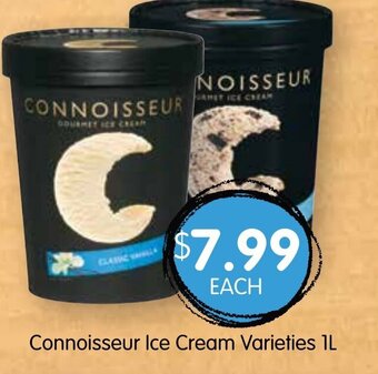 Spudshed Connoisseur Ice Cream Varieties 1L offer