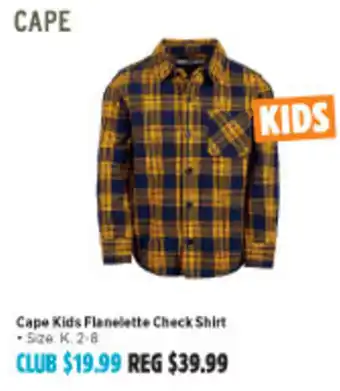 Cape Kids Flannelette Check-Shirt