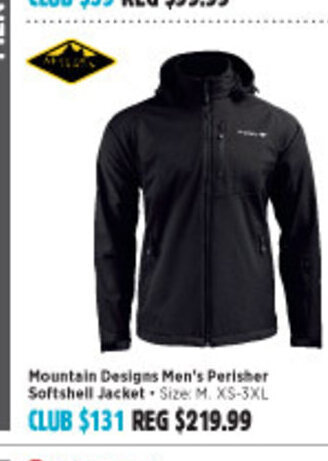 Perisher Softshell Jacket offer at Anaconda