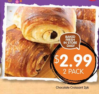 Spudshed Chocolate Croissant 2pk offer