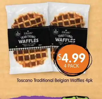 Spudshed Toscana Traditional Belgian Waffiles 4pk offer