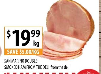 Supabarn San Marino Double Smoked Ham From The Deli offer