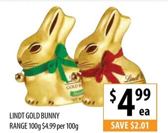 Supabarn Lindt Gold Bunny offer