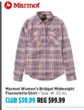 Anaconda Marmot Women's Bridget Midweight Flannelette Shirt offer