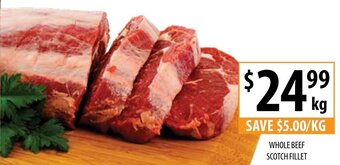 Supabarn Whole Beef Scotch Fillet offer