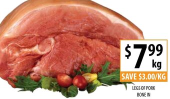 Supabarn Legs of Pork Bone In offer