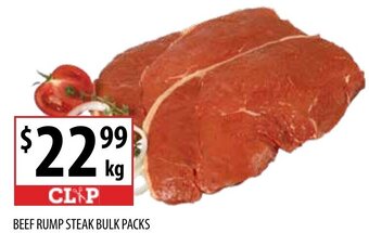 Supabarn Beef Rump Steak Bulk Packs offer